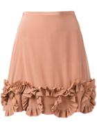 See By Chloé Frill Trim Skirt - Yellow & Orange
