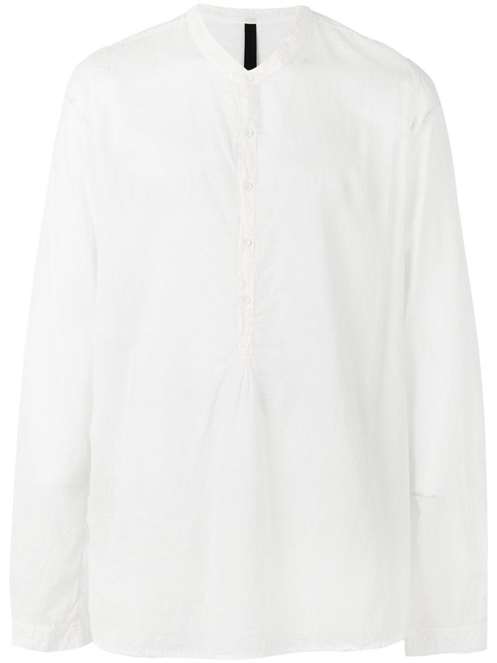 Poème Bohémien - Mandarin Neck Shirt - Men - Cotton - 52, White, Cotton