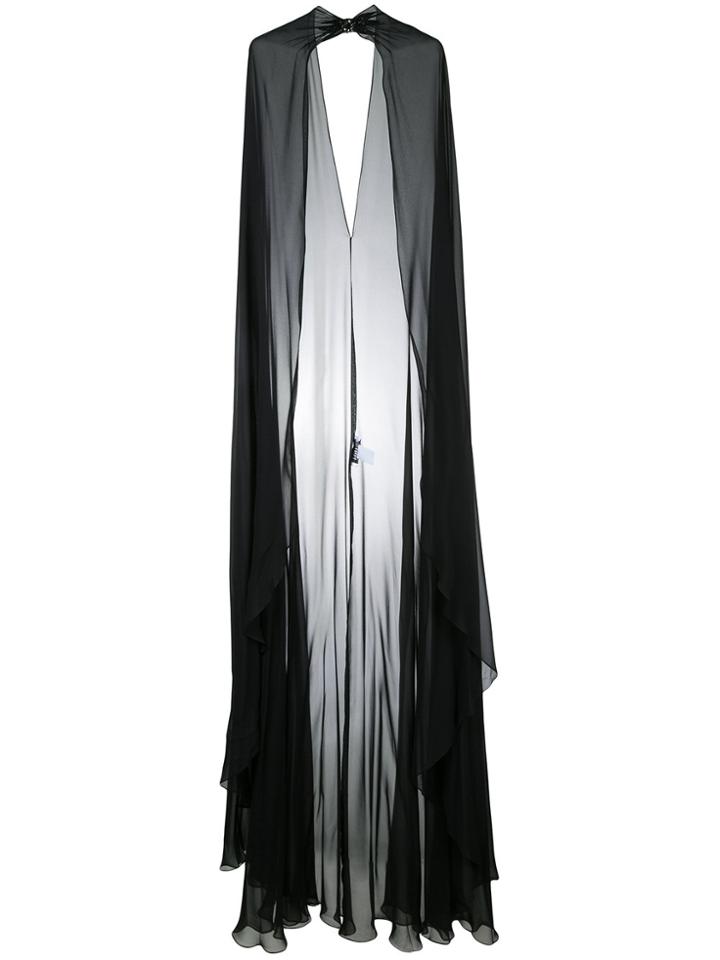 Zuhair Murad Dramatic Cape - Black