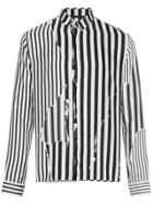 Haider Ackermann Silk Stripe Shirt - Black