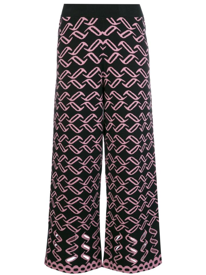 Temperley London Patterned Knit Culottes - Black