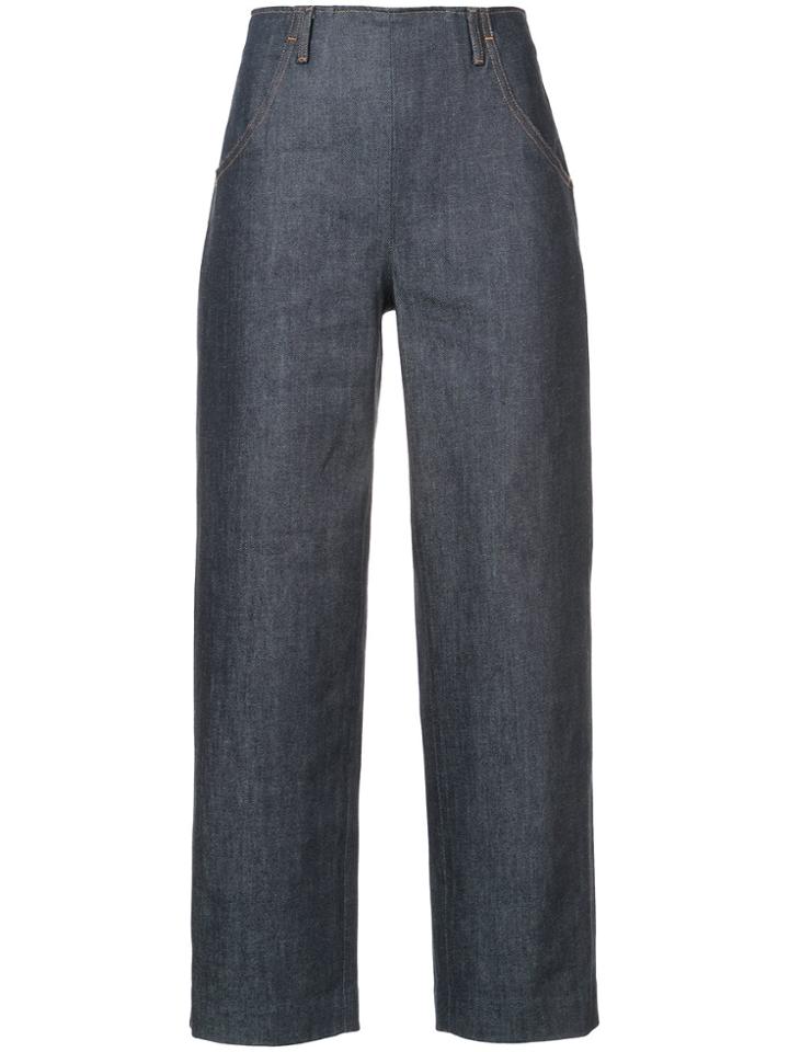 Vanessa Seward High Waisted Jeans - Blue