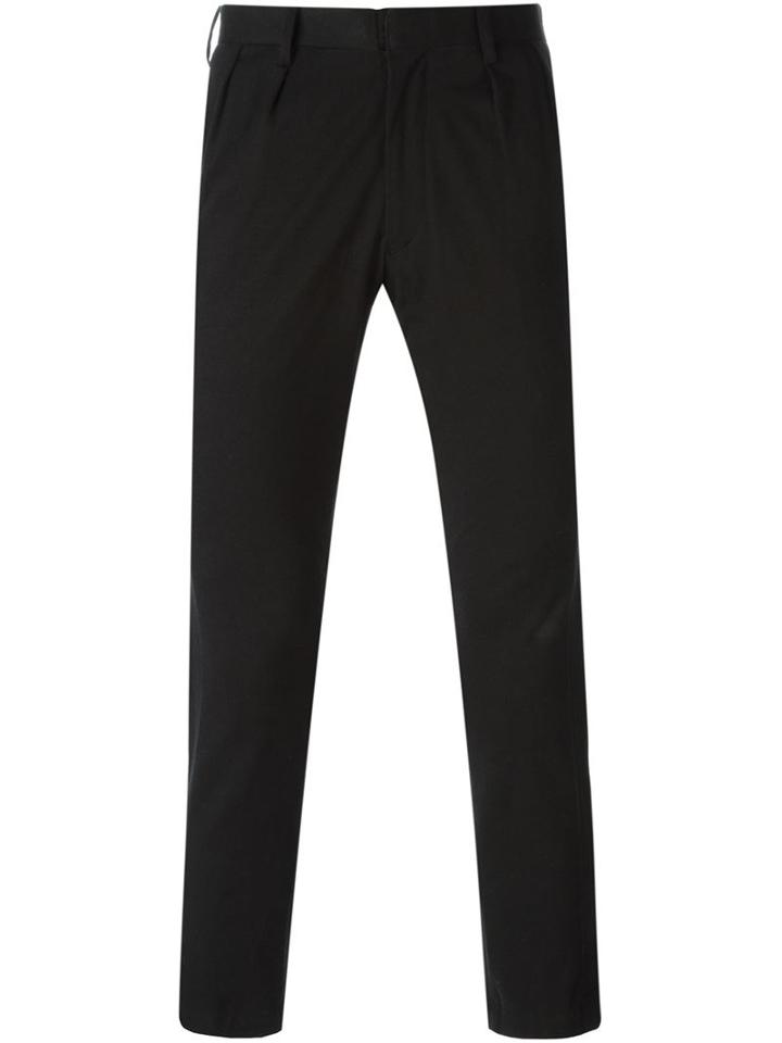 Patchy Cake Eater Cropped Tailored Trousers, Men's, Size: 3, Black, Cotton