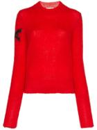 Alyx Long-sleeve Fitted Mohair And Wool Sweater - Red