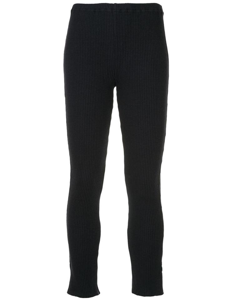 H Beauty & Youth Ribbed Knit Leggings - Blue
