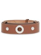 Burberry Triple Stud Leather Belt - Brown