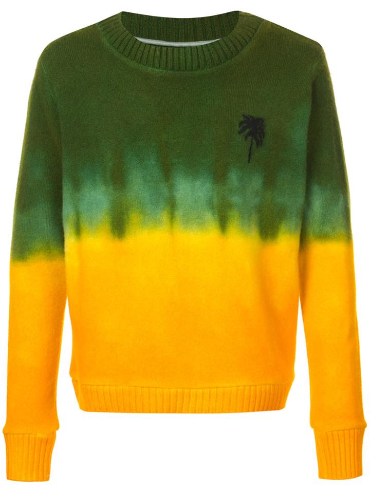 The Elder Statesman Dyed Palm Tree Jumper - Multicolour