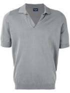 Drumohr - Knit Polo Shirt - Men - Cotton - 50, Grey, Cotton