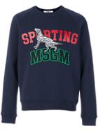 Msgm Sporting Sweatshirt - Blue