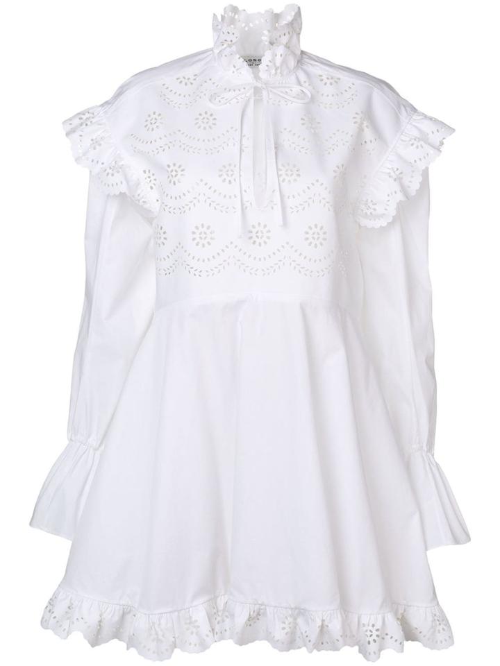 Philosophy Di Lorenzo Serafini Frilled Mini Dress - White