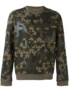Valentino 'camustars' Sweatshirt, Men's, Size: Medium, Green, Cotton/polyamide