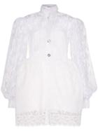 Christopher Kane C Kane Hn Ls Pf Slve Drs Min Bttn Frnt S - White