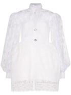 Christopher Kane C Kane Hn Ls Pf Slve Drs Min Bttn Frnt S - White