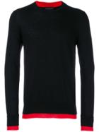 Alexander Mcqueen Contrasting Hem Detail Sweater - Black