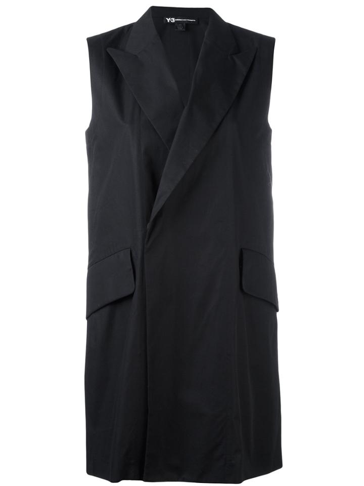 Y-3 Long Blazer - Black