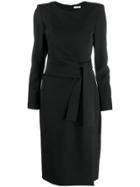 P.a.r.o.s.h. Long-sleeved Midi Dress - Black