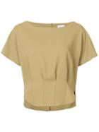 Rachel Comey Back Button Down Blouse - Green