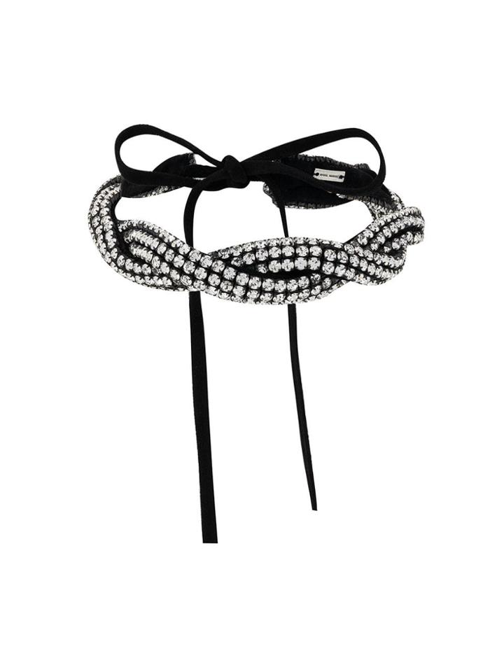 Isabel Marant Adjustable Embellished Choker - Black