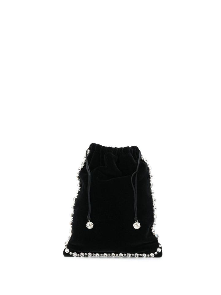 Ca & Lou Drawstring Clutch Bag - Black