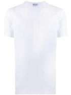 Dolce & Gabbana V-neck Logo T-shirt - White