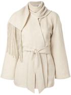 Hermès Vintage Long Sleeve Coat Jacket - Neutrals