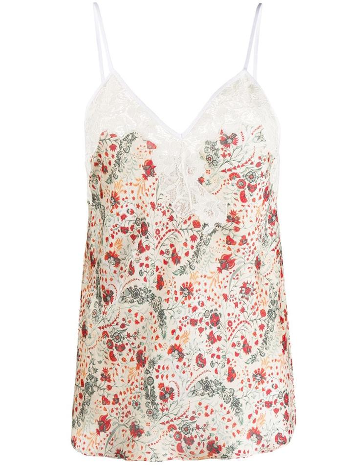 Paco Rabanne Floral Camisole - Neutrals