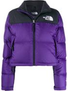 The North Face Contrast Logo Padded Jacket - Purple