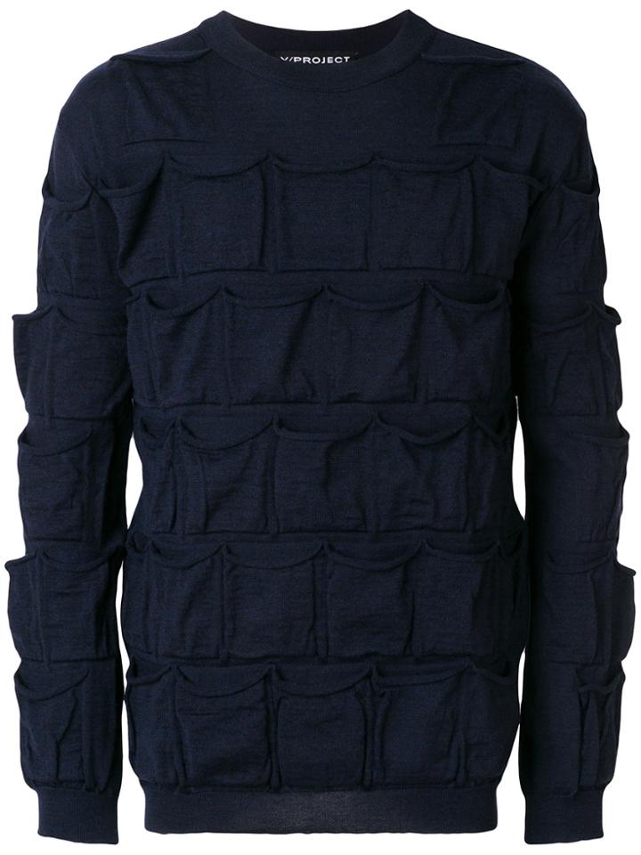 Y / Project All Over Pockets Jumper - Blue