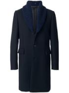 Paul Smith Gents Shawl Collar Coat - Blue