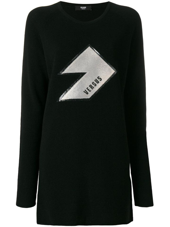 Versus Logo Patch Jumper - Black