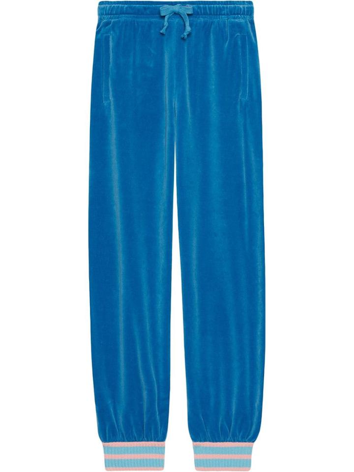 Gucci Chenille Jogging Pant - Blue