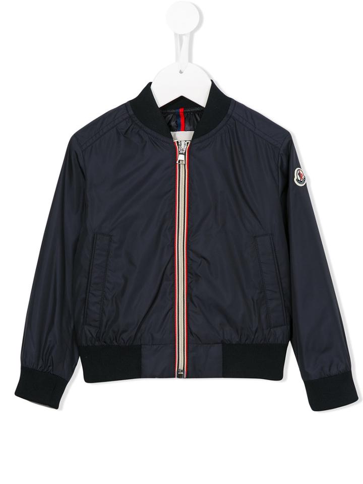 Moncler Kids - Zipped Jacket - Kids - Polyamide/feather - 12 Yrs, Blue