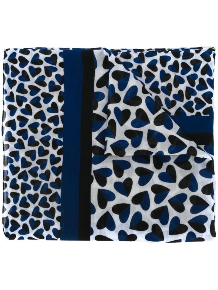 Ps By Paul Smith Heart Print Scarf