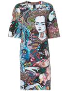 Romance Was Born Cosmic Kanga T-shirt Dress - Multicolour