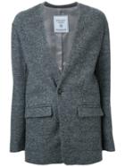 Fad Three Colarless Blazer Jacket