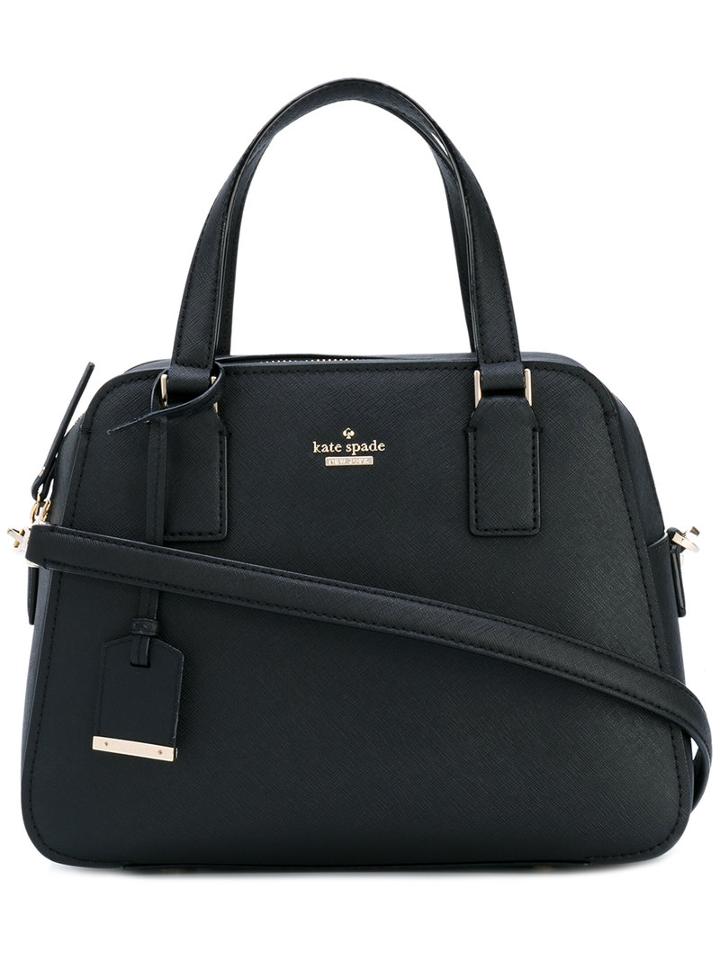 Kate Spade - Zipped Tote - Women - Calf Leather/polyester/polyurethane - One Size, Black, Calf Leather/polyester/polyurethane