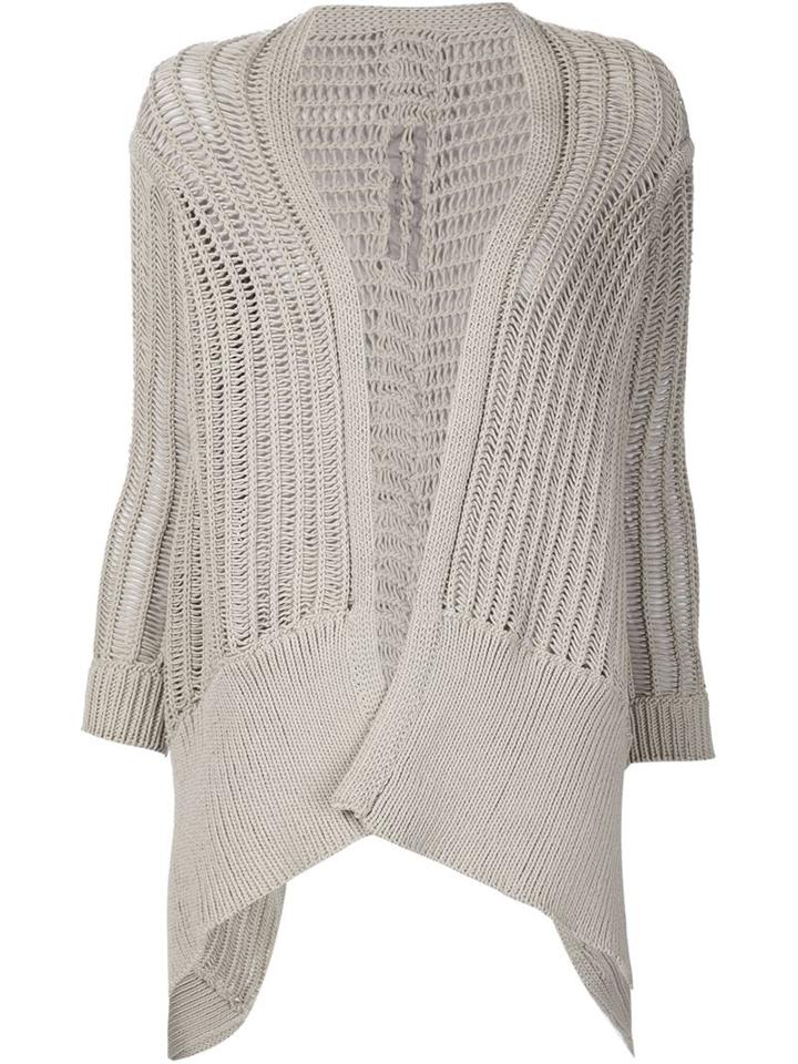 Rick Owens Open Knit Asymmetric Cardigan