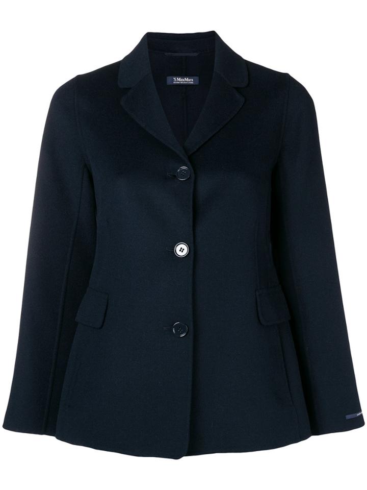 's Max Mara Classic Single-breasted Jacket - Blue