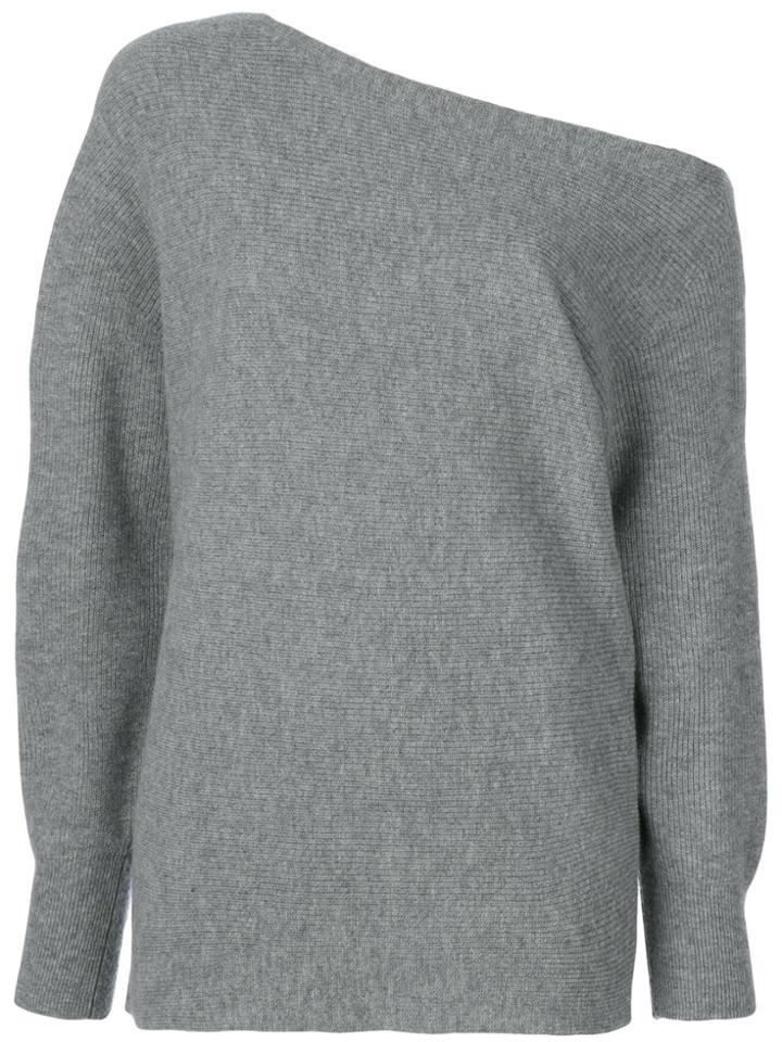 Theory Loose Fit Knit Top - Grey