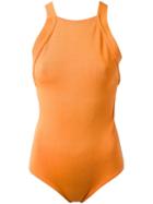 Egrey Knitted Bodysuit, Women's, Size: Medium, Yellow/orange, Spandex/elastane/viscose/polyimide