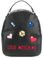 Love Moschino Pixel Love Backpack - Black
