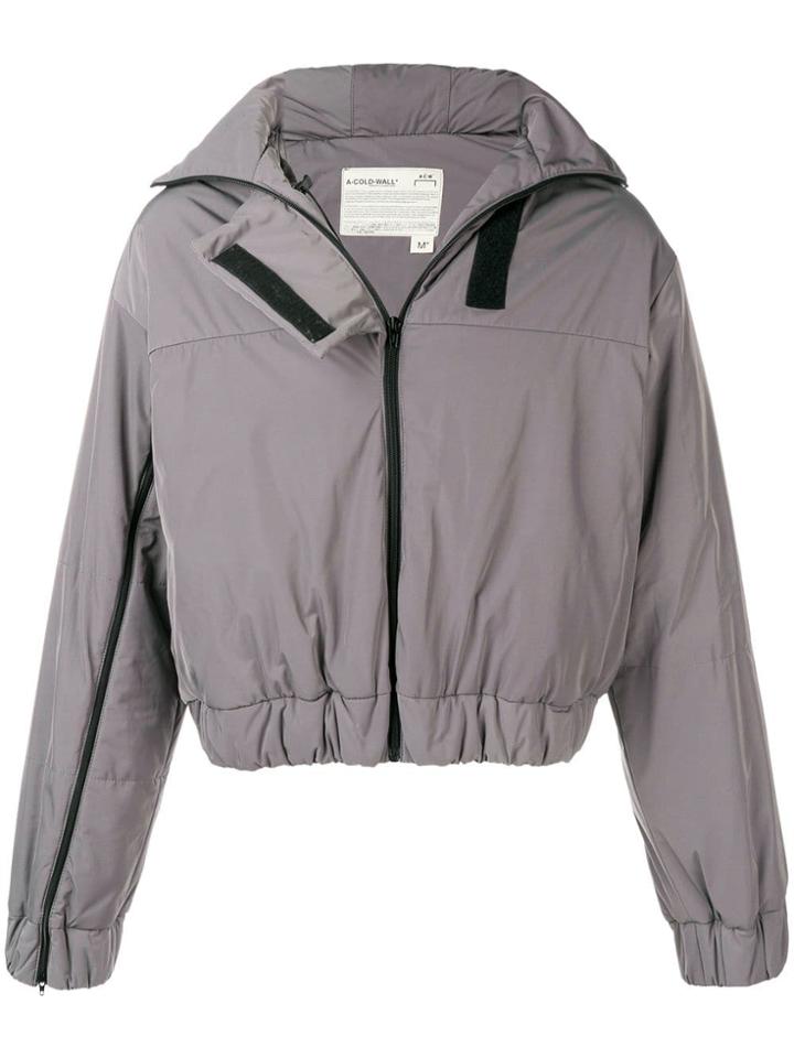 A-cold-wall* Hood Cropped Jacket - Grey