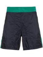 Smythson Side Stripe Swim Shorts - Blue
