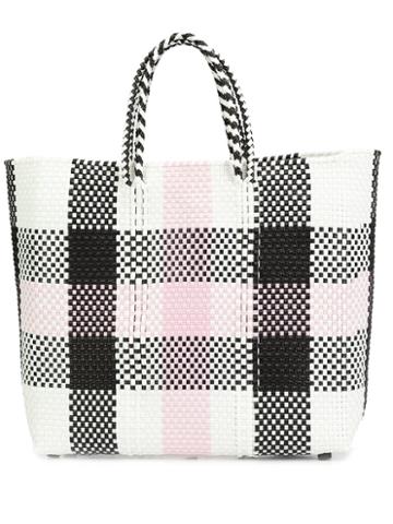 Truss Nyc Checked Tote, Women's, Black