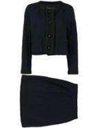 Chanel Vintage Two-piece Skirt Suit - Blue