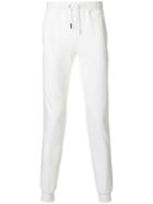 Eleventy Skinny-fit Track Trousers - White