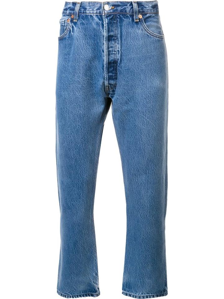 Re/done - Regular Jeans - Men - Cotton - 32, Blue, Cotton