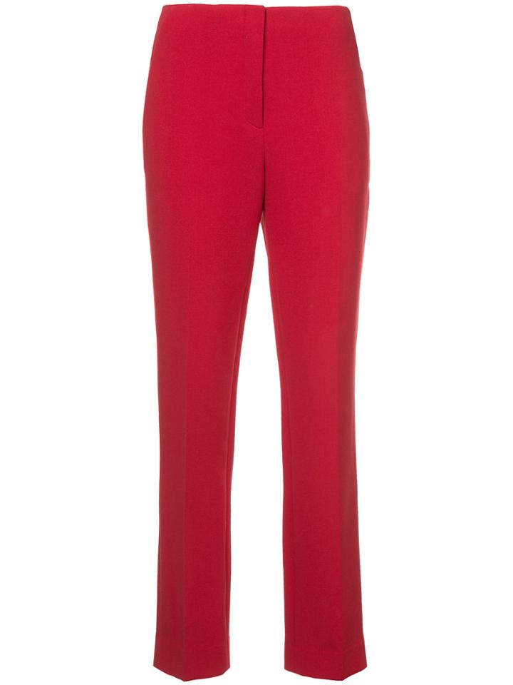 Ralph Lauren Collection High Waisted Straight Trousers - Red