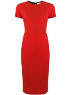 Victoria Beckham Fitted T-shirt Dress - Red