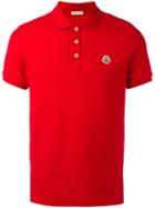 Moncler Classic Polo Shirt, Men's, Size: Small, Red, Cotton